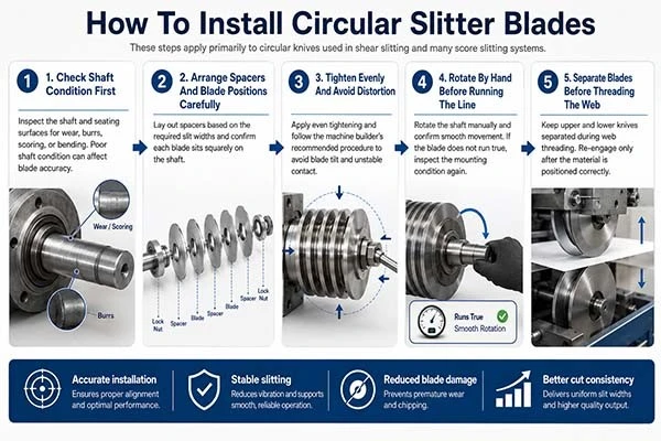 How To Install Circular Slitter Blades How To Install Circular Slitter Blades